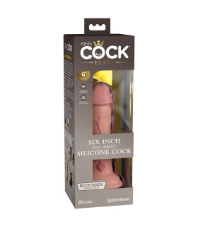 Фаллоимитатор реалистичный Pipedream King Cock Elite на присоске, бежевый, 17 х 3.8 см - No Taboo