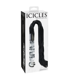 Фаллоимитатор-плеть Pipedream Icicles No. 38 стекло и замш, 17 см - No Taboo
