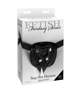 Трусики для страпона Pipedream Fetish Fantasy с эрекционными кольцами, чёрные, 3 шт - No Taboo