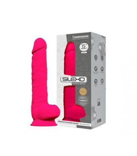 Фаллоимитатор гигант реалистичный SilexD Model 1 Kingston на присоске, розовый, 38 х 7 см - No Taboo