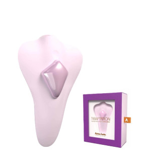 Вибратор в трусики Adrien Lastic Temptation с управлением из приложения, розовый, 8.7 х 5.4 см - No Taboo