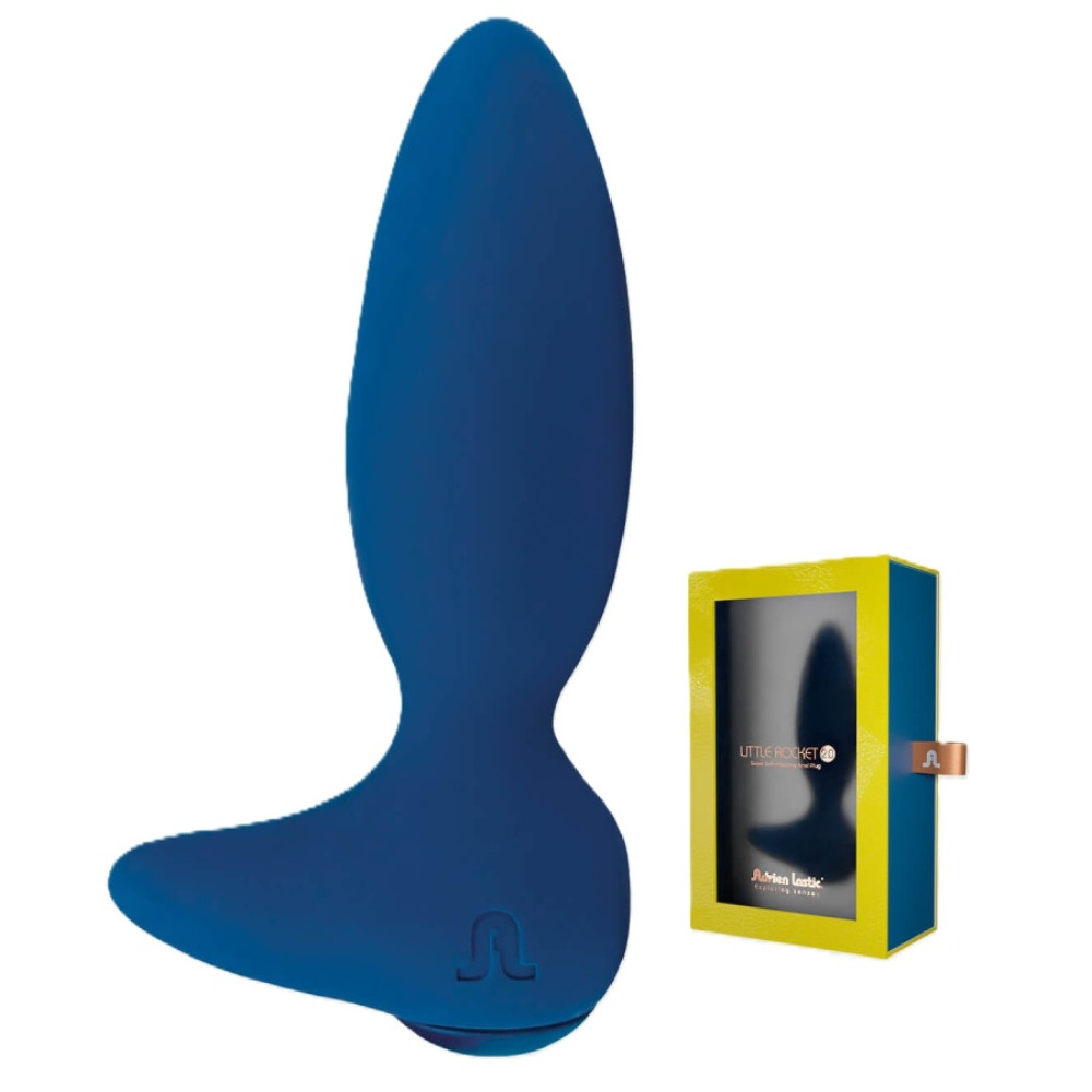 Анальный вибратор Adrien Lastic Little Rocket 2 с управлением через приложение, голубой, 13 х 3.5 см (336447), zoom
