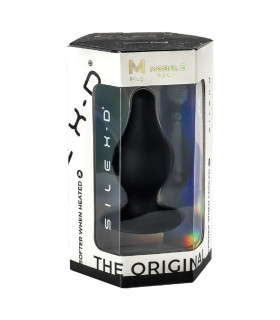 Анальная пробка SilexD Plug Model 2 M на присоске, чёрная, 9.3 х 4 см - No Taboo