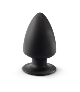 Анальная пробка SilexD Plug Model 1 M на присоске, черная, 11 х 6.2 см - No Taboo