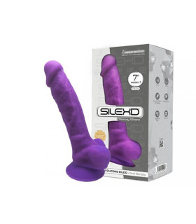 Термореактивный фаллоимитатор SilexD Model 1 на присоске, фиолетовый, 17.6 х 3.5 см - No Taboo