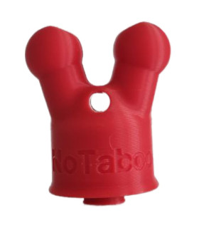 Насадка для попперса NO TABOO с клапаном, красный, размер S - No Taboo