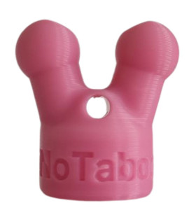 Насадка для попперса NO TABOO с клапаном, розовая, размер S - No Taboo