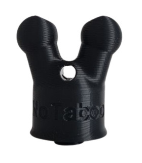 Насадка для попперса NO TABOO с клапаном, черная, размер S - No Taboo