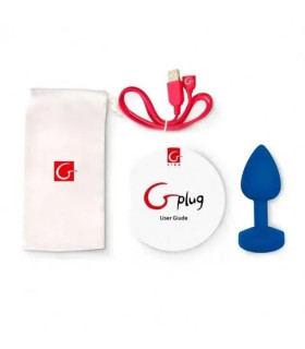 Анальний вібратор Gvibe Gplug L силіконовий, синій, 10.5 х 3.9 см - No Taboo