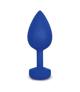 Анальний вібратор Gvibe Gplug L силіконовий, синій, 10.5 х 3.9 см - No Taboo
