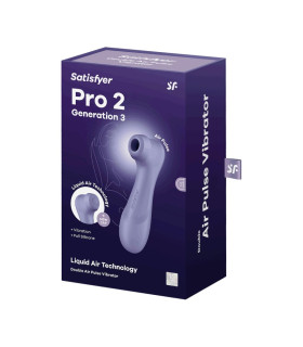 Вибратор Satisfyer Pro 2 с эффектом пульсации, фиолетовй, 16.4 х 6.5 см - No Taboo