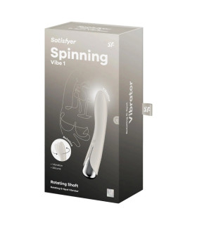 Вібратор для точки G Satisfyer Spinning Vibe 1 з ротацією, бежевий, 17.5 х 3.5 см - No Taboo