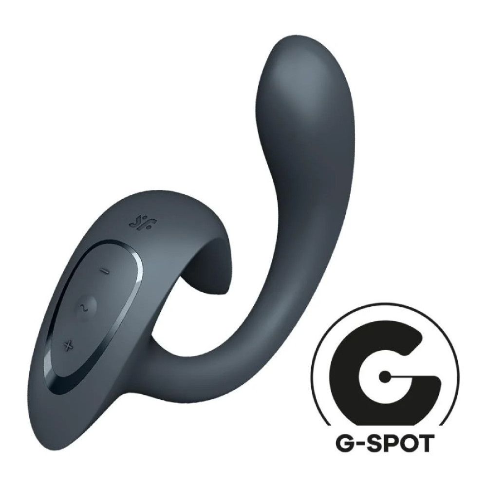 Вібратор G for Goddess 1 для точки G та клітора Satisfyer, сірий, 18.5 х 4 см (336978), zoom