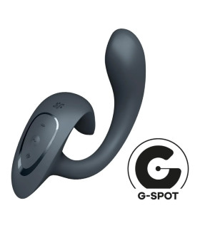 Вібратор G for Goddess 1 для точки G та клітора Satisfyer, сірий, 18.5 х 4 см - No Taboo