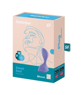Анальний вібратор Satisfyer Sweet Seal з додатком, фіолетовий, 7 х 3.5 см - No Taboo