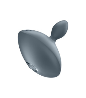 Анальний вібратор Satisfyer Booty Absolute Beginners 4 з широкою основою, сірий, 7.8 х 8.3 см - No Taboo