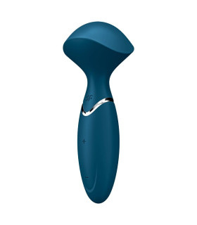 Вібромасажер Satisfyer Mini Wand-er компактний, блакитний, 5.8 х 6.3 см - No Taboo