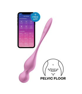 Вагінальні віброкульки Love Birds 1 з додатком, рожеві, 22 х 3.2 см - No Taboo