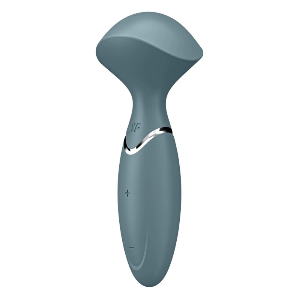 Вібромасажер Satisfyer Mini Wand-er компактний, сірий, 5.8 х 6.3 см (337003), zoom