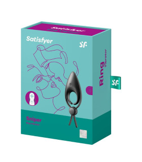 Ерекційне віброкільце Satisfyer Sniper чорне, 14.2 х 5 см - No Taboo