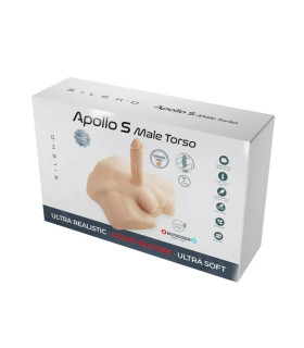 Фаллоимитатор реалистичный Silex-D Apollo S с на торсе, на присоске, темно-бежевый, 17.6 х 3.5 см - No Taboo