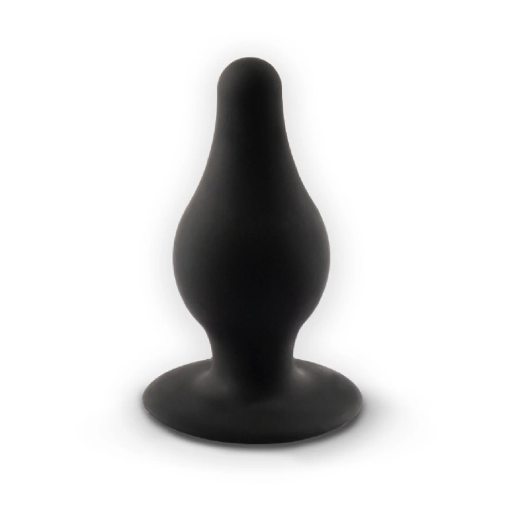 Анальная пробка Silexd Model 2 S термореактивная, чёрная, 7.2 х 3.4 см (337044), zoom