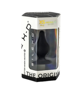 Анальная пробка Silexd Model 2 XS терморегативная, черная, 6.4 х 2.9 см - No Taboo