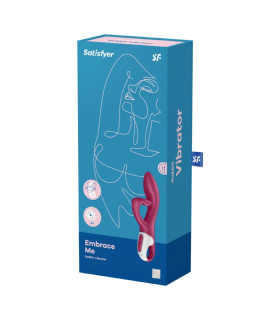 Вібратор-кролик Satisfyer Embrace Me гнучкий, рожевий, 21 х 4.6 см - No Taboo