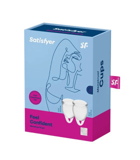 Набор менструальных чаш Satisfyer Feel Confident прозрачный, 2 шт - No Taboo