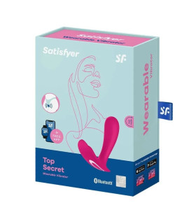Вибратор для точки G Satisfyer Top Secret с приложением, розовый, 11 х 3 см - No Taboo