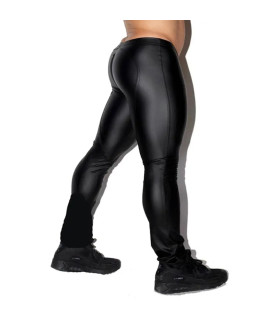 Мужские виниловые лосины Star Night с карманом, черные, S - No Taboo