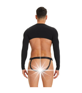 Комплект топ и трусы Star Night с открытым доступом, черный, L - No Taboo