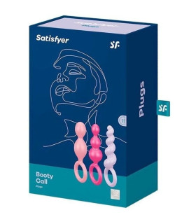Набір анальних пробок Satisfyer Plugs colored різнокольоровий, 3 шт - No Taboo