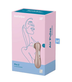 Вакуумный стимулятор клитора Satisfyer Pro 2 бесконтактный, золотистый, 16.5 х 4.6 см - No Taboo