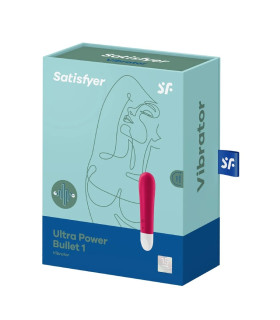 Виброкуля Satisfyer Ultra Power Bullet 1 красная, 10.6 х 2.4 см - No Taboo