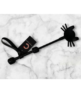 Стек-мини Котик Candy Hero кожаный, черный, 36 см - No Taboo