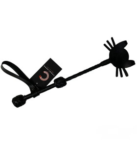 Стек-мини Котик Candy Hero кожаный, черный, 36 см - No Taboo