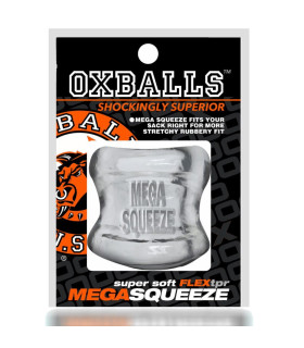 Насадка на мошонку Oxballs Mega Squeeze, прозора, 14 х 7.5 см - No Taboo