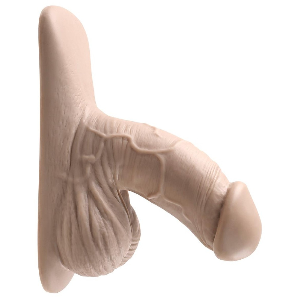 Реалистичная накладка Evolved Gender X 4 в виде пениса, бежевая, 15.2 х 3.5 см (333545), zoom