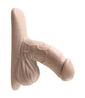 Реалистичная накладка Evolved Gender X 4 в виде пениса, бежевая, 15.2 х 3.5 см - No Taboo