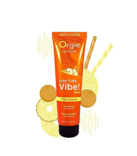 Съедобный лубрикант с эффектом вибрации Orgie со вкусом Пина Колада, 100 мл - No Taboo