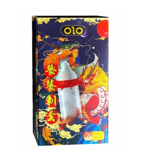 Презерватив OLO Kirin Dragon з вусиками, з кулькою, 1 шт - No Taboo
