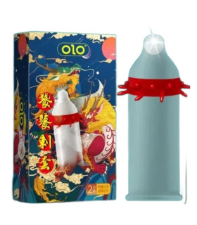 Презерватив OLO Kirin Dragon з вусиками, з кулькою, 1 шт - No Taboo
