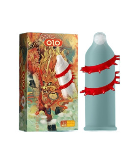 Презерватив с усиками OLO Kirin Thorn с шариком, 1 шт - No Taboo