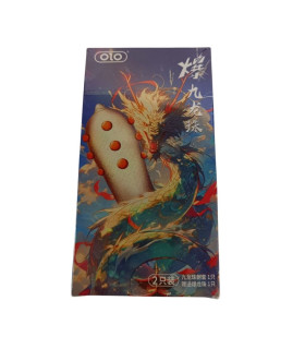 Презерватив с усиками OLO Nine Dragon с шариком, 1 шт - No Taboo