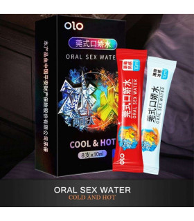 Лубрикант для орального секса OLO Ледяная и Огненная страсть, саше 10 мл, 8 шт - No Taboo