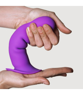 Фаллоимитатор Adrien Lastic Hitsens 3 термореактивный, фиолетовый, 18.2 х 4.2 см - No Taboo