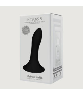 Фаллоимитатор Adrien Lastic Hitsens 5 термореактивный, черный, 12,9 х 2.4 см - No Taboo