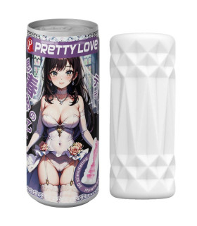 Мастурбатор Pretty Love Pop-Top у вигляді банки, фіолетовий, 9 х 3.5 см - No Taboo