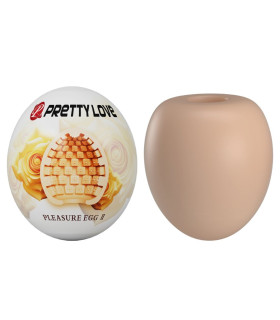 Мастурбатор яйцо Pretty Love Pleasure Egg бежевый, 5.5 х 5 см - No Taboo